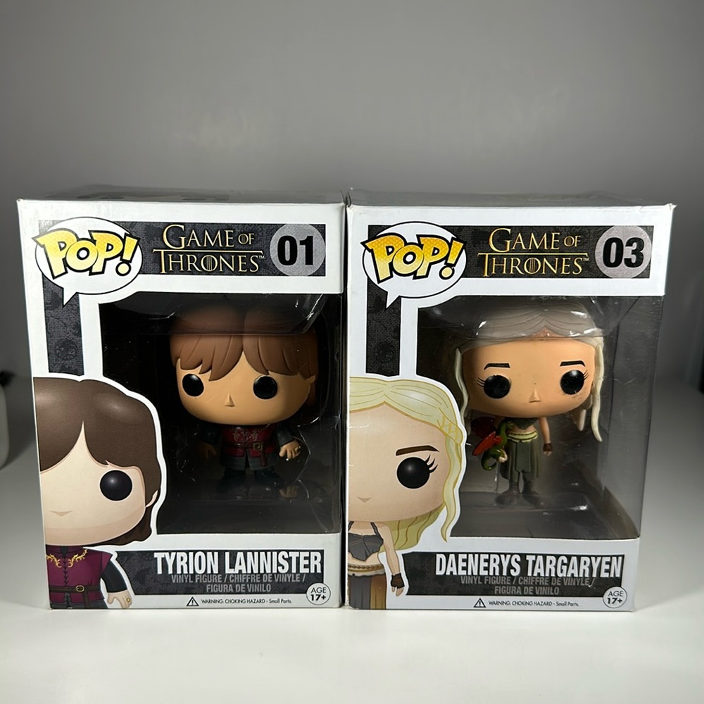Funko Pop! Game Of Thrones TYRION #01 and Daenerys #03 Vaulted Vinyl Figure